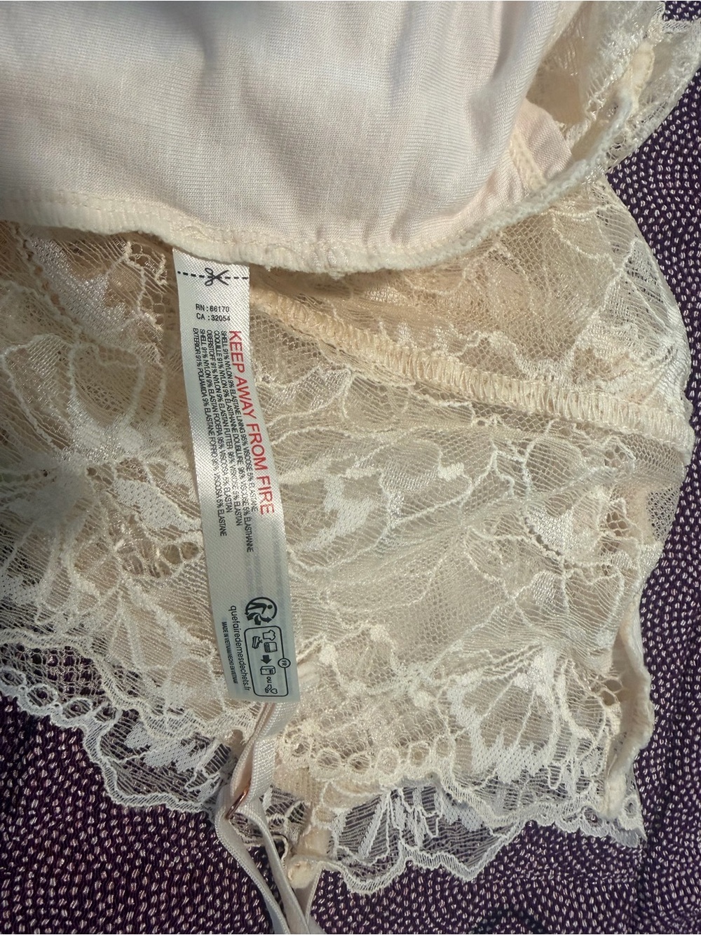 Free People Delicate Lace Cami Tank Top - Cream - Picture 5 of 8